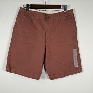 Old Navy Ultimate Slim Built-in Flex Chino Shorts  Red‎ Size 31
